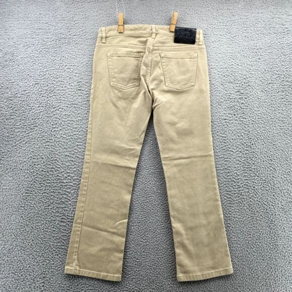 NWOT Brioni Pants Adult 8 Beige Italian Denim Jeans Cotton Stretch Casual Womens - Picture 9 of 13